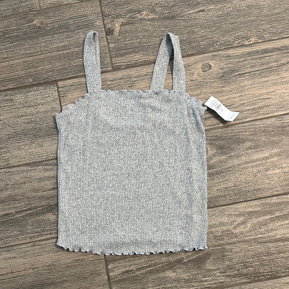 American Eagle Outfitters Gray Ribbed Camisole